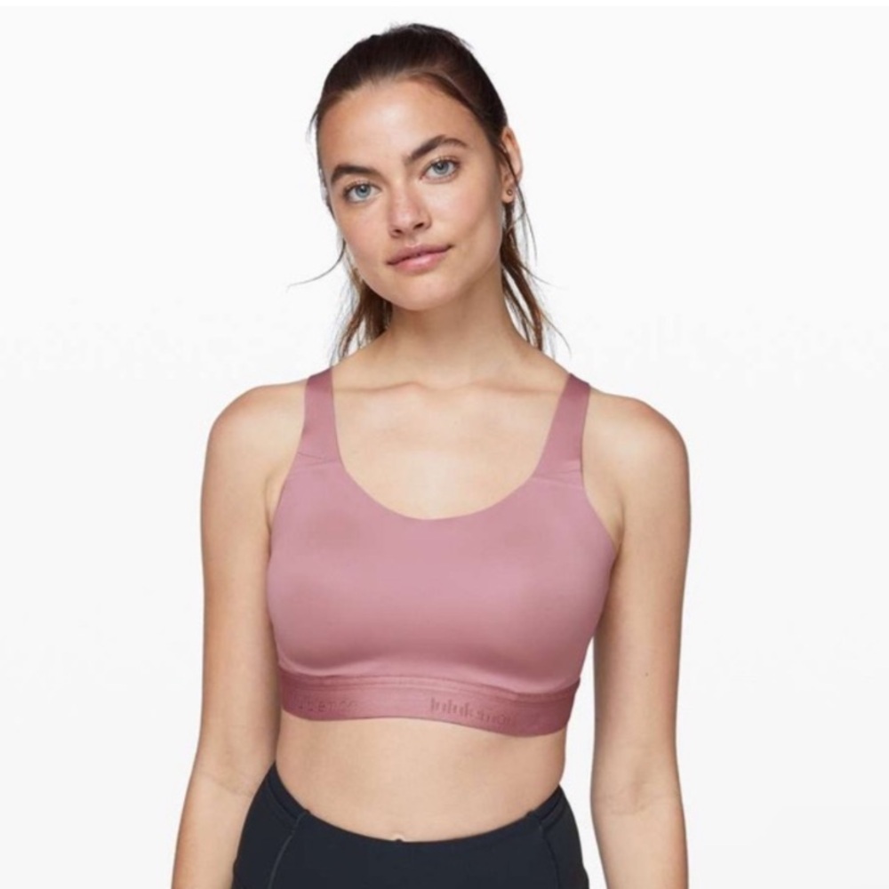 Brand new 34 DD vintage mauve fine form Lululemon sports bra